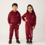 Maroon Panda Print Valour Fabric Suit For Winters