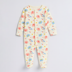 White Elephants Print Romper For Winters