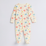 White Elephants Print Romper For Winters
