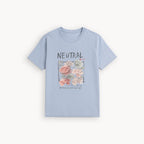 BLUE NEUTRAL PRINT T-SHIRT FOR WOMEN