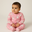 Pink Rabbit Print Romper For Winters