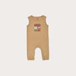Load image into Gallery viewer, BEIGE MIND OF FUTURE PRINT HALF BODY ROMPER
