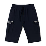 Load image into Gallery viewer, BLACK ROGER PRINT 3 QUARTER SHORTS FOR MENS
