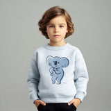 SKY BLUE KOALA WITH BLACK TROUSER PANTS WINTER SUIT UNISEX