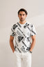 WHITE "HARMONIOUS" PRINT T-SHIRT FOR MEN
