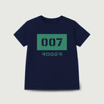 Load image into Gallery viewer, NAVY BLUE &quot;007&quot; PRINT T-SHIRT FOR MEN
