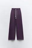 DARK PURPLE STRAIGHT FIT JOGGING TROUSER FOR WOMEN