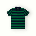 Load image into Gallery viewer, GREEN WITH NAVY BLUE STRIPES POLO FOR MEN
