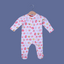 WHITE WITH RED ELEPHANTS PRINT FULL BODY FULL SLEEVES ROMPERS