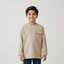 MINOR DEFECTION CREAM PLAIN WITH POCKET FULL SLEEVES T-SHIRT