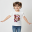 WHITE FLOWERS HARMONY PRINTED T-SHIRT TOP FOR GIRLS