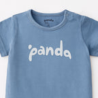 BLUE PANDA PRINT HALF BODY ROMPER