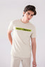 CREAM "BREAK YOUR FEARNESS" PRINT T-SHIRT FOR MEN