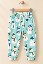 Blue Snow-Man Cozy Luxe Pajama