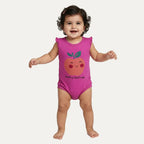 8 Colors Apple Print Half Body Romper For Summers