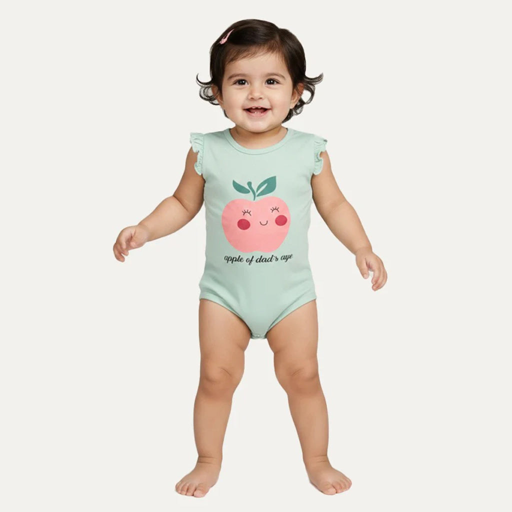 8 Colors Apple Print Half Body Romper For Summers