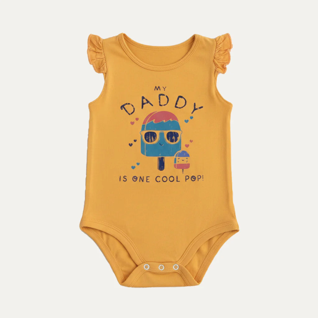 9 Colors Daddy Cool Pop Print Half Body Romper For Summers