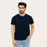 NAVY BLUE "KEEP ON GOING" PRINT T-SHIRT FOR MEN
