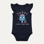 9 Colors Daddy Cool Pop Print Half Body Romper For Summers