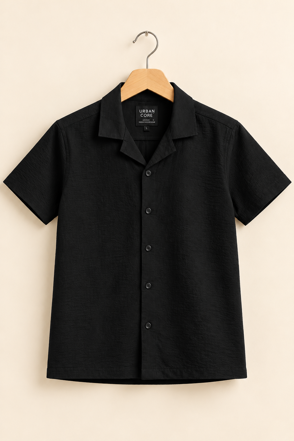 Black Linora Fabric Casual Shirt