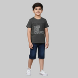 DARK GREEN TAKE THE CHANCE PRINTED T-SHIRT FOR BOYS