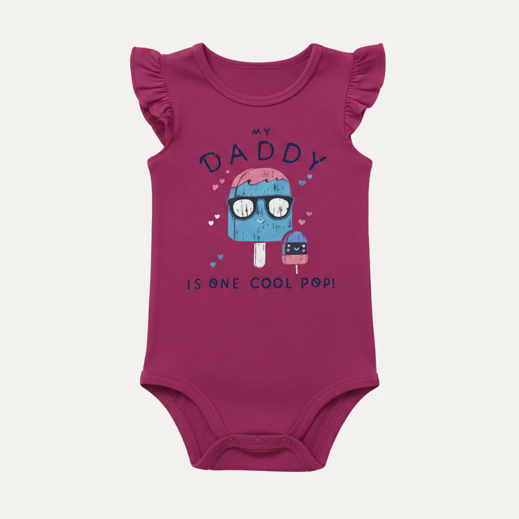 9 Colors Daddy Cool Pop Print Half Body Romper For Summers