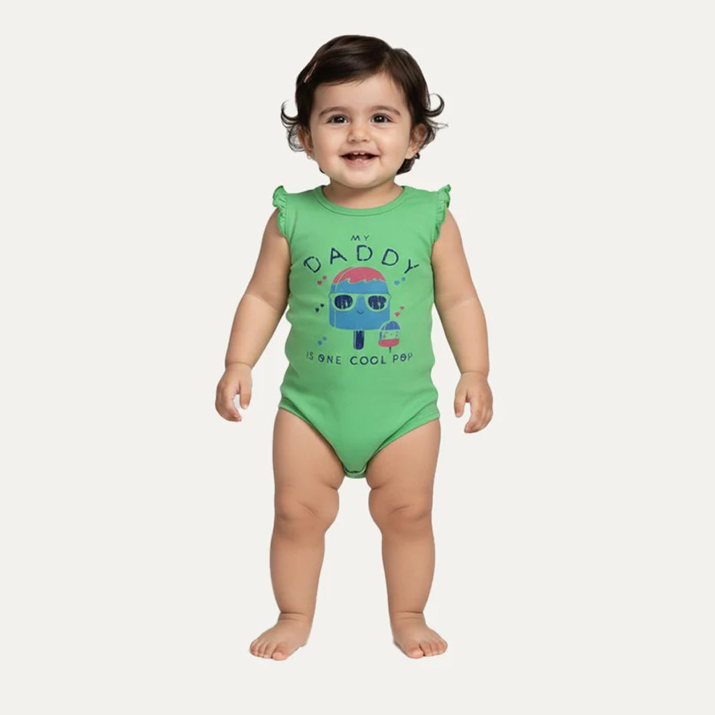 9 Colors Daddy Cool Pop Print Half Body Romper For Summers