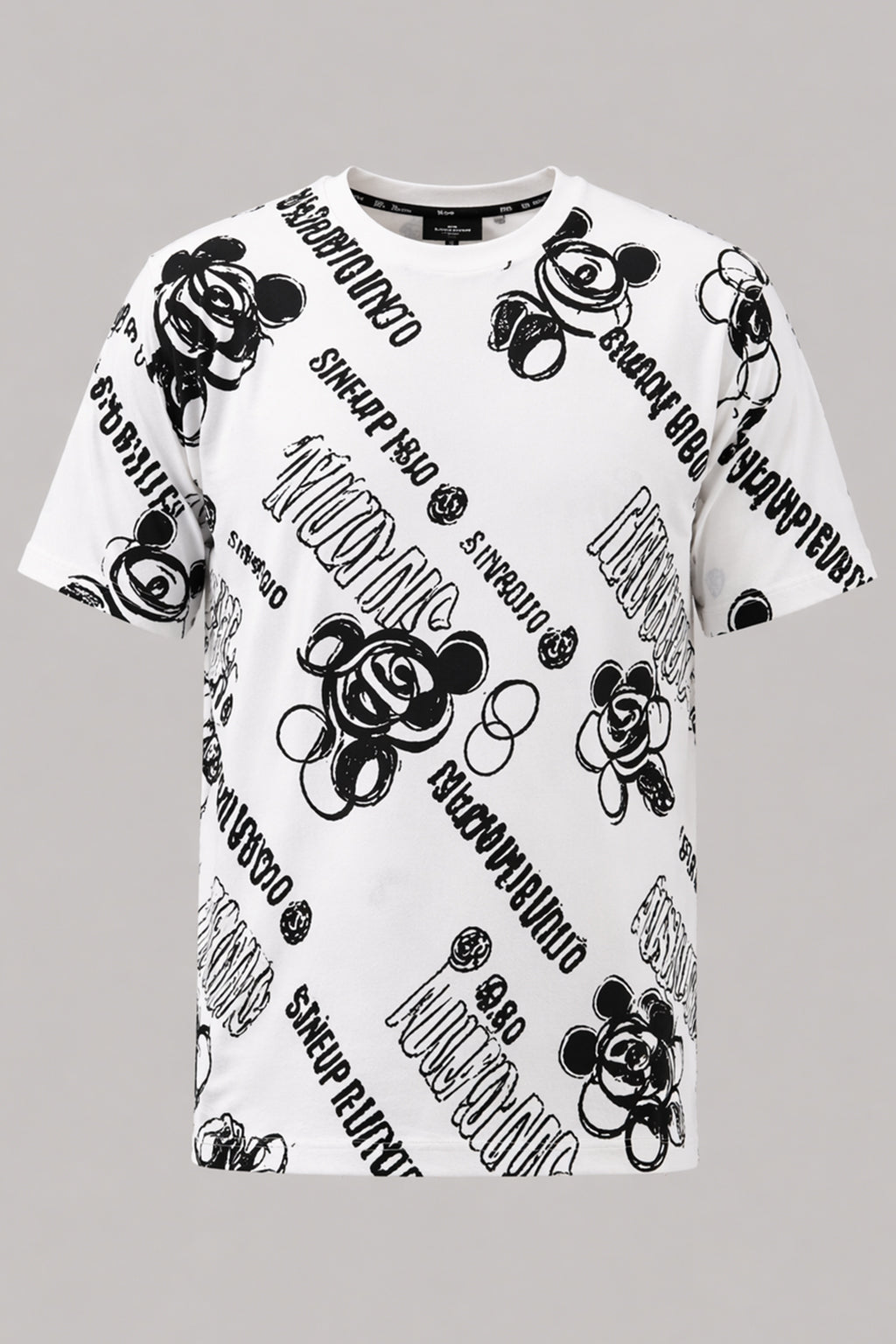 WHITE "HARMONIOUS" PRINT T-SHIRT FOR MEN Secondary image