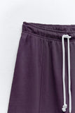 DARK PURPLE STRAIGHT FIT JOGGING TROUSER FOR WOMEN