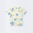 WHITE B.DUCK PRINT T-SHIRT FOR WOMEN