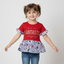 NEW RED FANTASTIC PRINTED T-SHIRT TOP FOR GIRLS