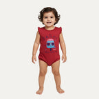 9 Colors Daddy Cool Pop Print Half Body Romper For Summers
