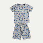 Grey Mickey Mouse Print Suit For Summers