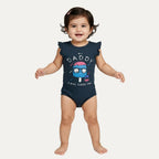 9 Colors Daddy Cool Pop Print Half Body Romper For Summers