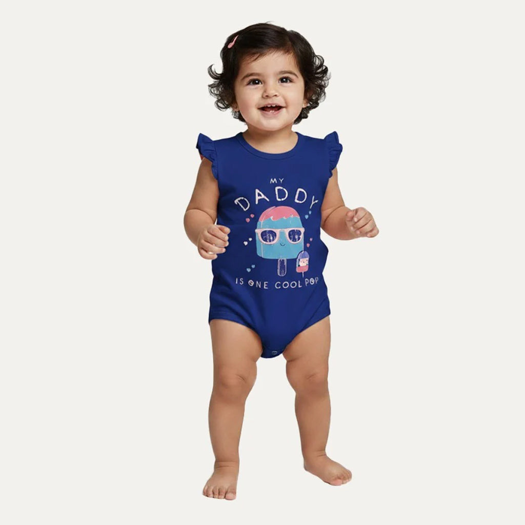 9 Colors Daddy Cool Pop Print Half Body Romper For Summers