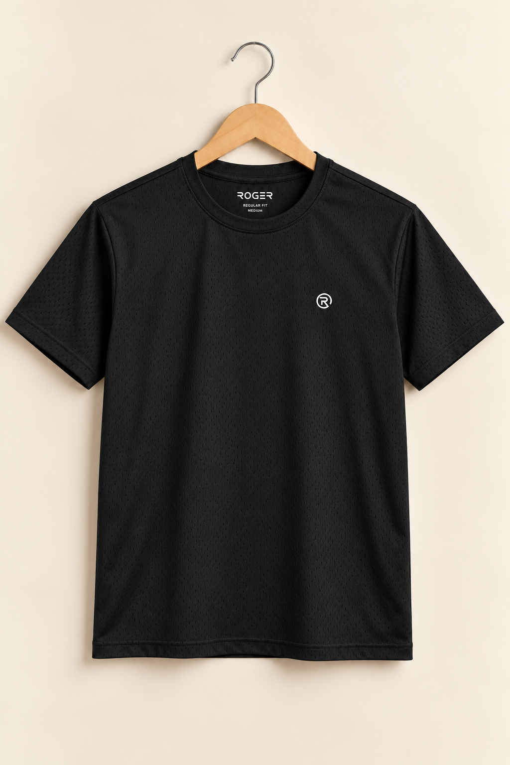 Black MicroVent Dri-Fit Fabric T-Shirt