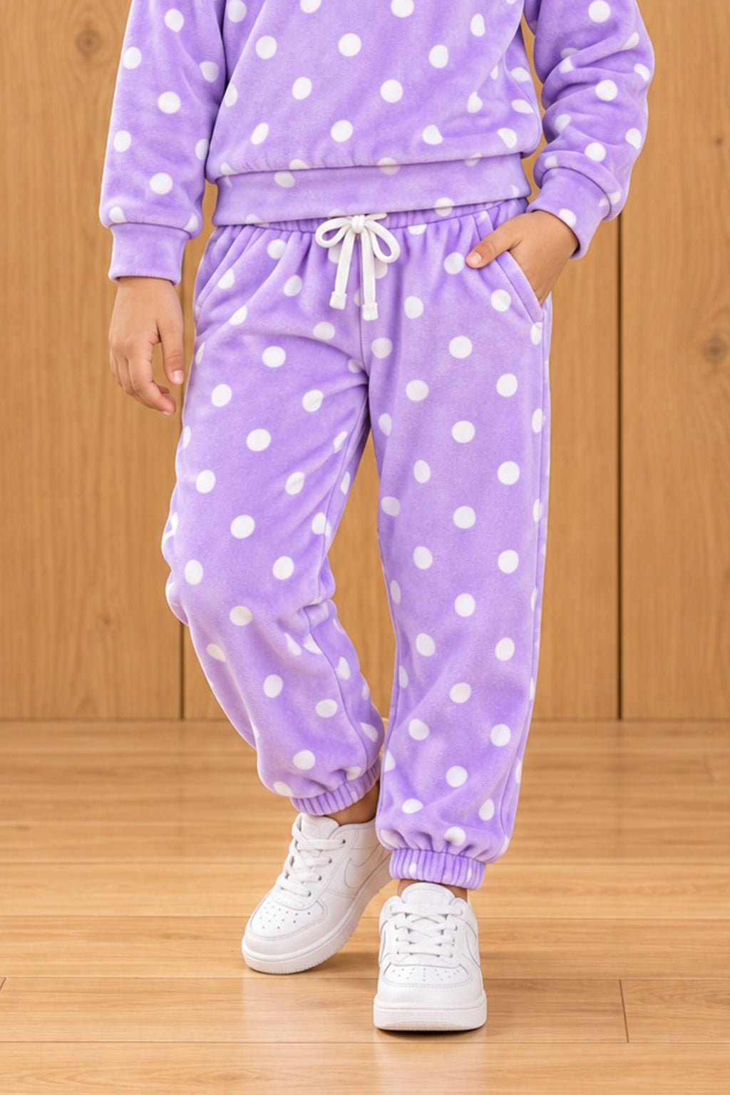 Purple Polka Dots Cozy Luxe Pajama Main image
