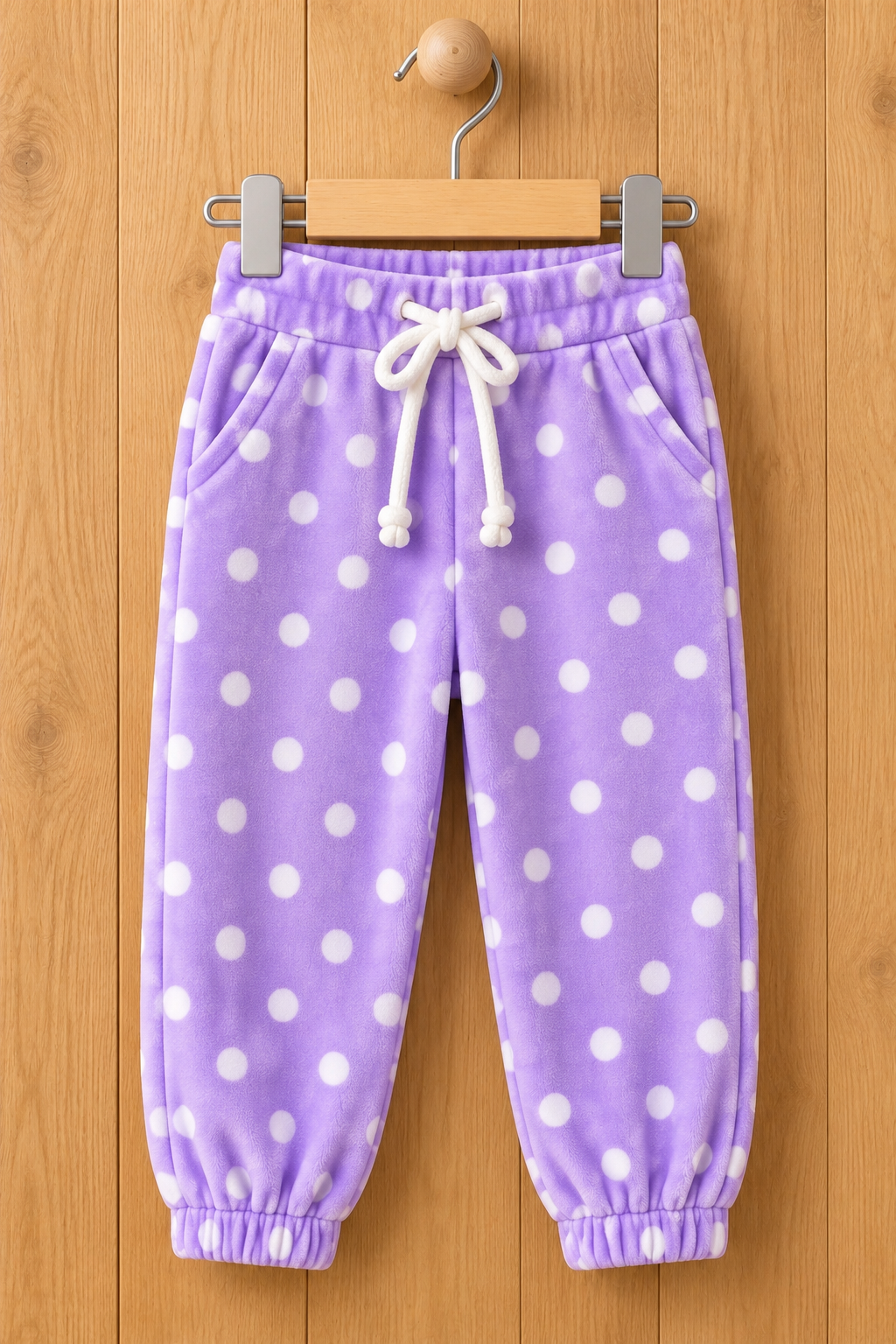 Purple Polka Dots Cozy Luxe Pajama