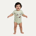8 Colors Elephant Print Half Body Romper For Summers