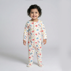 White Elephants Print Romper For Winters