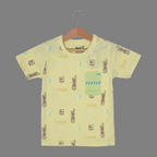 LIME YUP COOL PRINTED HALF SLEEVES T-SHIRT