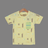 LIME YUP COOL PRINTED HALF SLEEVES T-SHIRT