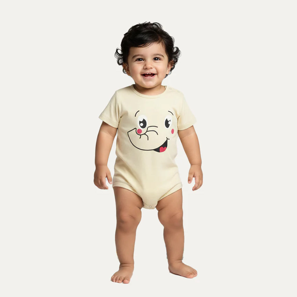 8 Colors Elephant Print Half Body Romper For Summers
