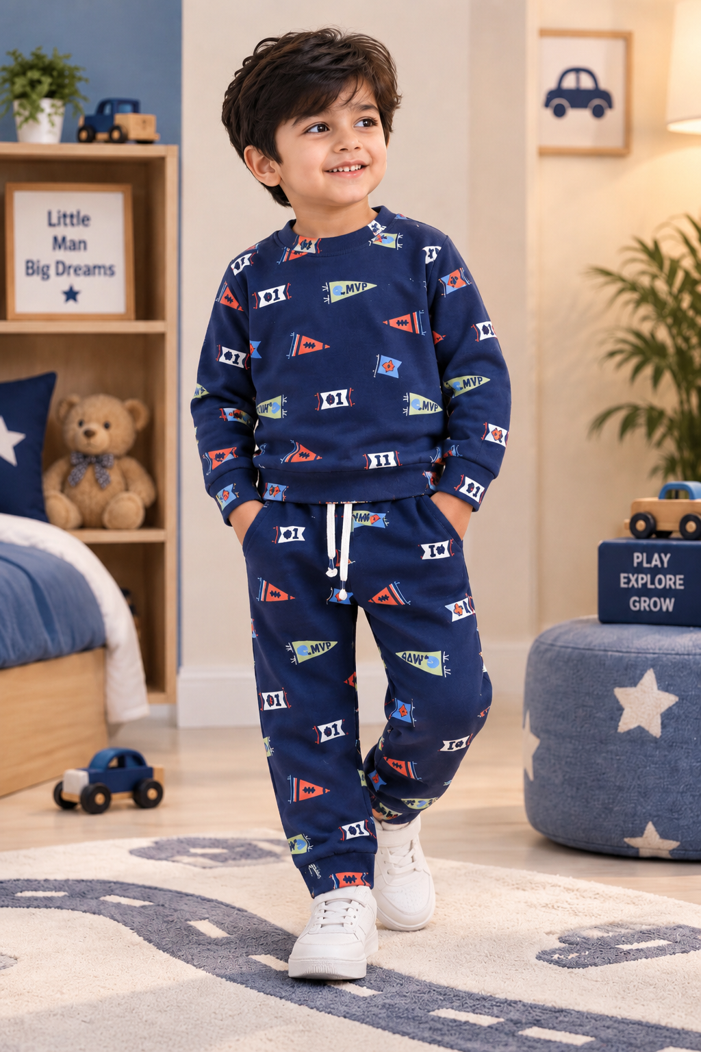 Blue Flags Cozy Luxe Suit