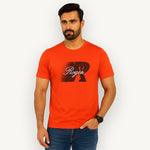 Load image into Gallery viewer, ORANGE &quot;ROGER&quot; PRINT T-SHIRT FOR MEN
