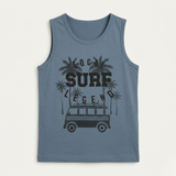 Blue Surf Legend Print Sando For Summers