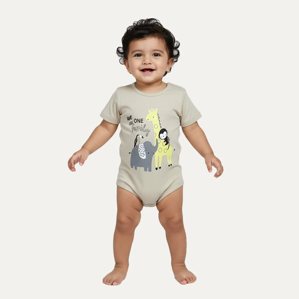 5 Colors Giraffe Print Half Body Romper For Summers