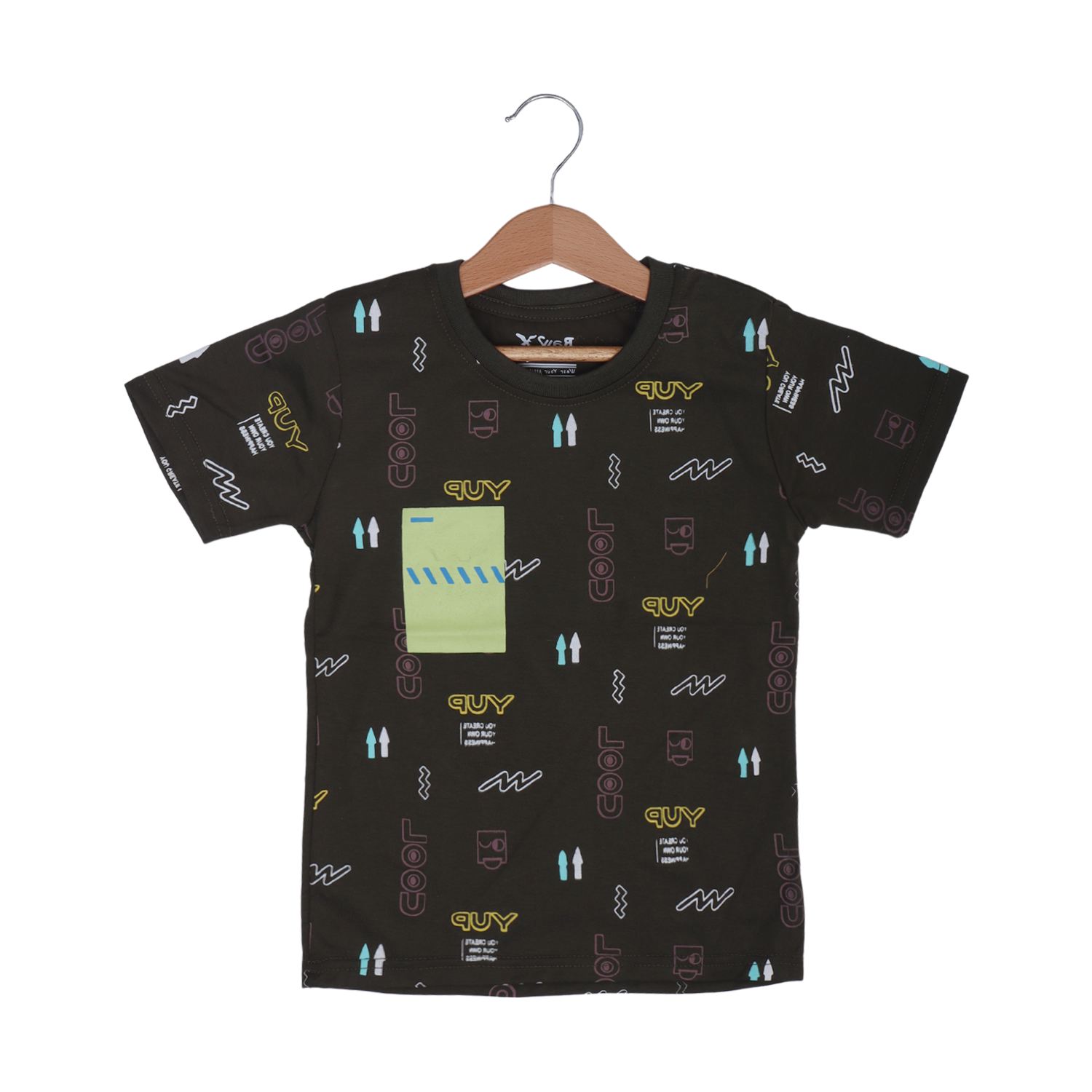 GREEN YUP COOL PRINTED HALF SLEEVES T-SHIRT Secondary image