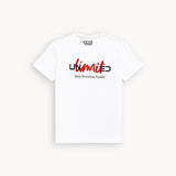 WHITE "UNLIMITED" PRINT T-SHIRT FOR MEN
