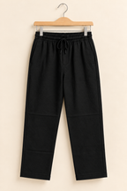 Black Linora Fabric Trouser